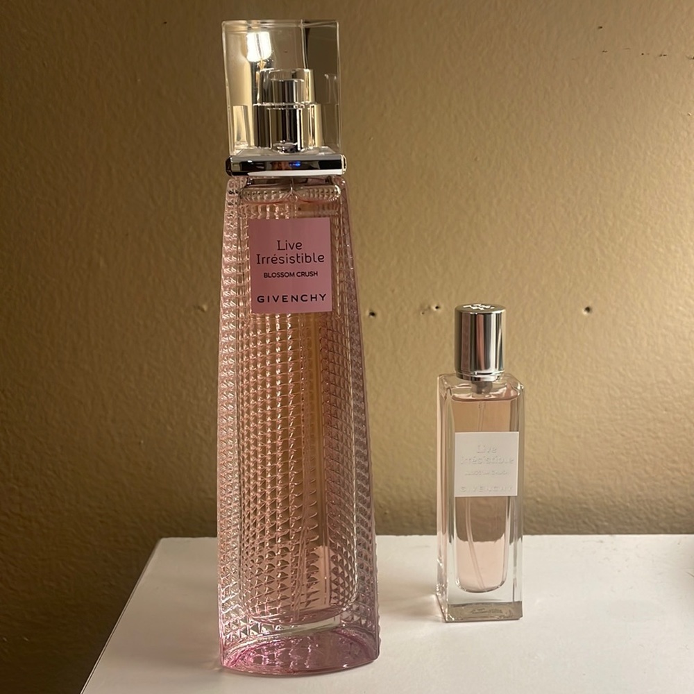 live irrésistible, givenchy blossom crush 75ml & 15ml